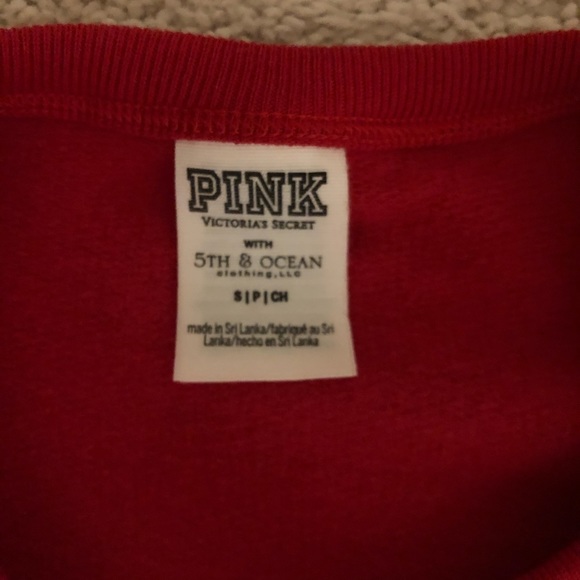 PINK Wisconsin ‘Jump Around’ red sweatshirt - Picture 4 of 5